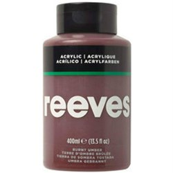 REEVES ACRYLIC ARTIST PAINT 400ml Raw Umber